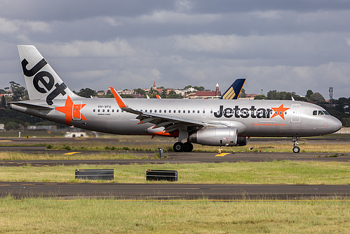 Jetstar Airways Airbus A320-200 VH-VFU at Sydney Kingsford Smith International Airport (YSSY/SYD) Jetstar Airways Airbus A320-200 VH-VFU at Sydney Kingsford Smith International Airport (YSSY/SYD)