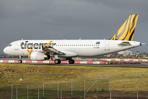 Tigerair Australia Airbus A320-200 VH-VNR at Sydney Kingsford Smith International Airport (YSSY/SYD) Tigerair Australia Airbus A320-200 VH-VNR at Sydney Kingsford Smith International Airport (YSSY/SYD)
