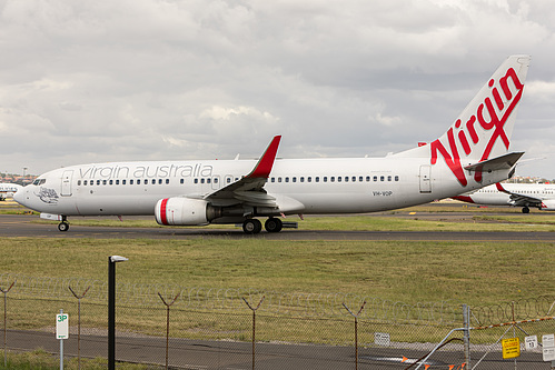 Virgin Australia Boeing 737-800 VH-VOP at Sydney Kingsford Smith International Airport (YSSY/SYD) Virgin Australia Boeing 737-800 VH-VOP at Sydney Kingsford Smith International Airport (YSSY/SYD)