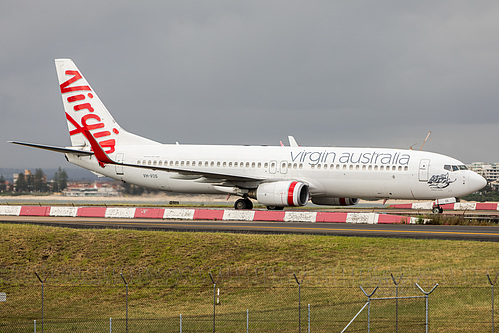 Virgin Australia Boeing 737-800 VH-VOS at Sydney Kingsford Smith International Airport (YSSY/SYD) Virgin Australia Boeing 737-800 VH-VOS at Sydney Kingsford Smith International Airport (YSSY/SYD)
