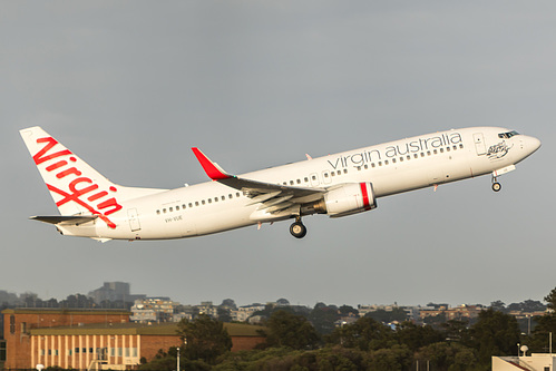 Virgin Australia Boeing 737-800 VH-VUE at Sydney Kingsford Smith International Airport (YSSY/SYD) Virgin Australia Boeing 737-800 VH-VUE at Sydney Kingsford Smith International Airport (YSSY/SYD)