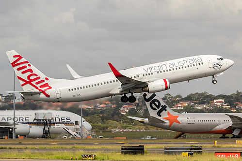 Virgin Australia Boeing 737-800 VH-VUK at Sydney Kingsford Smith International Airport (YSSY/SYD) Virgin Australia Boeing 737-800 VH-VUK at Sydney Kingsford Smith International Airport (YSSY/SYD)