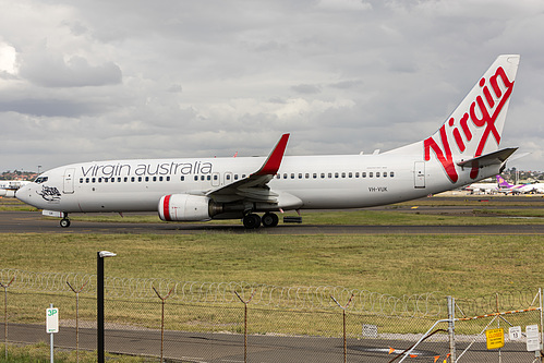 Virgin Australia Boeing 737-800 VH-VUK at Sydney Kingsford Smith International Airport (YSSY/SYD) Virgin Australia Boeing 737-800 VH-VUK at Sydney Kingsford Smith International Airport (YSSY/SYD)