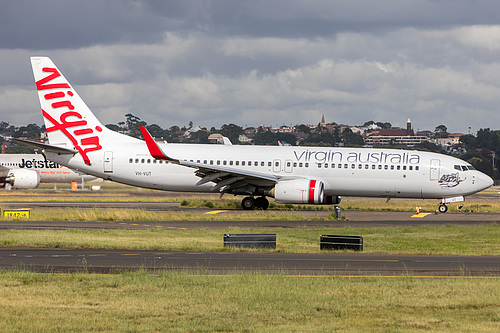 Virgin Australia Boeing 737-800 VH-VUT at Sydney Kingsford Smith International Airport (YSSY/SYD) Virgin Australia Boeing 737-800 VH-VUT at Sydney Kingsford Smith International Airport (YSSY/SYD)