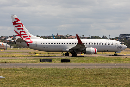 Virgin Australia Boeing 737-800 VH-VUZ at Sydney Kingsford Smith International Airport (YSSY/SYD) Virgin Australia Boeing 737-800 VH-VUZ at Sydney Kingsford Smith International Airport (YSSY/SYD)