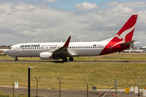 Qantas Boeing 737-800 VH-VXL at Sydney Kingsford Smith International Airport (YSSY/SYD)