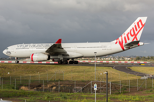 Virgin Australia Airbus A330-200 VH-XFE at Sydney Kingsford Smith International Airport (YSSY/SYD) Virgin Australia Airbus A330-200 VH-XFE at Sydney Kingsford Smith International Airport (YSSY/SYD)