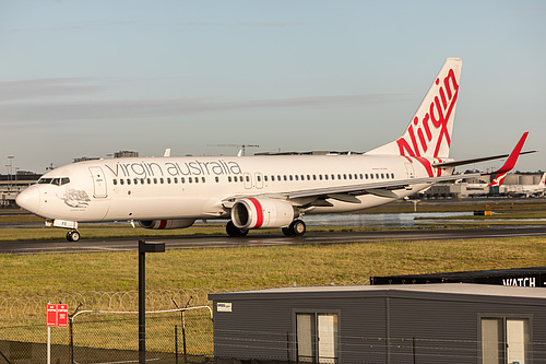 Virgin Australia Boeing 737-800 VH-YFE at Sydney Kingsford Smith International Airport (YSSY/SYD) Virgin Australia Boeing 737-800 VH-YFE at Sydney Kingsford Smith International Airport (YSSY/SYD)