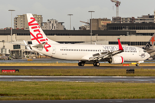 Virgin Australia Boeing 737-800 VH-YFG at Sydney Kingsford Smith International Airport (YSSY/SYD) Virgin Australia Boeing 737-800 VH-YFG at Sydney Kingsford Smith International Airport (YSSY/SYD)