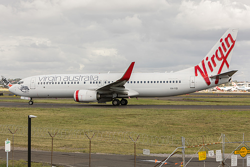 Virgin Australia Boeing 737-800 VH-YID at Sydney Kingsford Smith International Airport (YSSY/SYD) Virgin Australia Boeing 737-800 VH-YID at Sydney Kingsford Smith International Airport (YSSY/SYD)