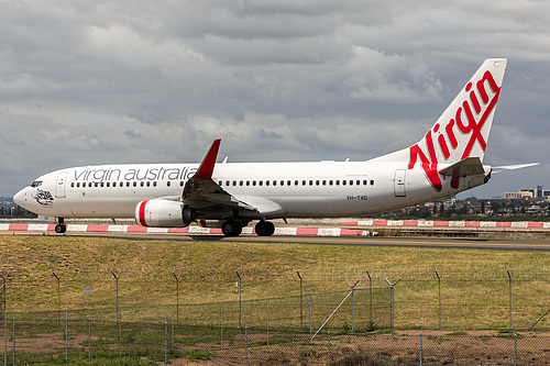 Virgin Australia Boeing 737-800 VH-YVD at Sydney Kingsford Smith International Airport (YSSY/SYD) Virgin Australia Boeing 737-800 VH-YVD at Sydney Kingsford Smith International Airport (YSSY/SYD)