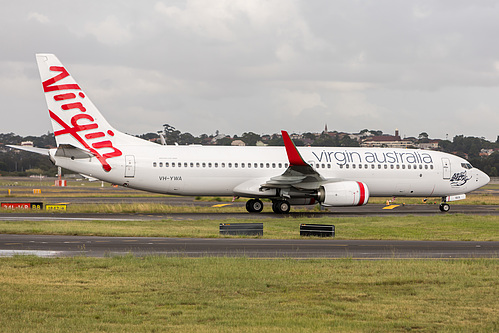 Virgin Australia Boeing 737-800 VH-YWA at Sydney Kingsford Smith International Airport (YSSY/SYD) Virgin Australia Boeing 737-800 VH-YWA at Sydney Kingsford Smith International Airport (YSSY/SYD)