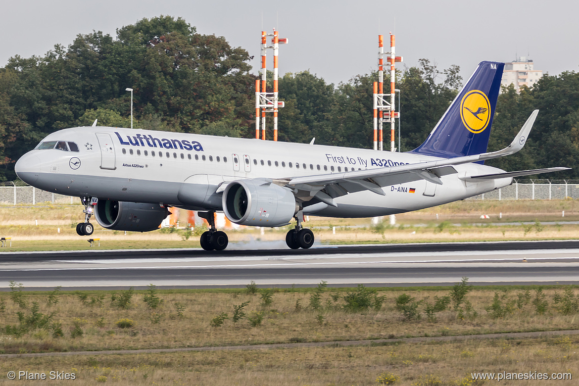 Lufthansa Airbus A320neo D-AINA at Frankfurt am Main International Airport (EDDF/FRA)