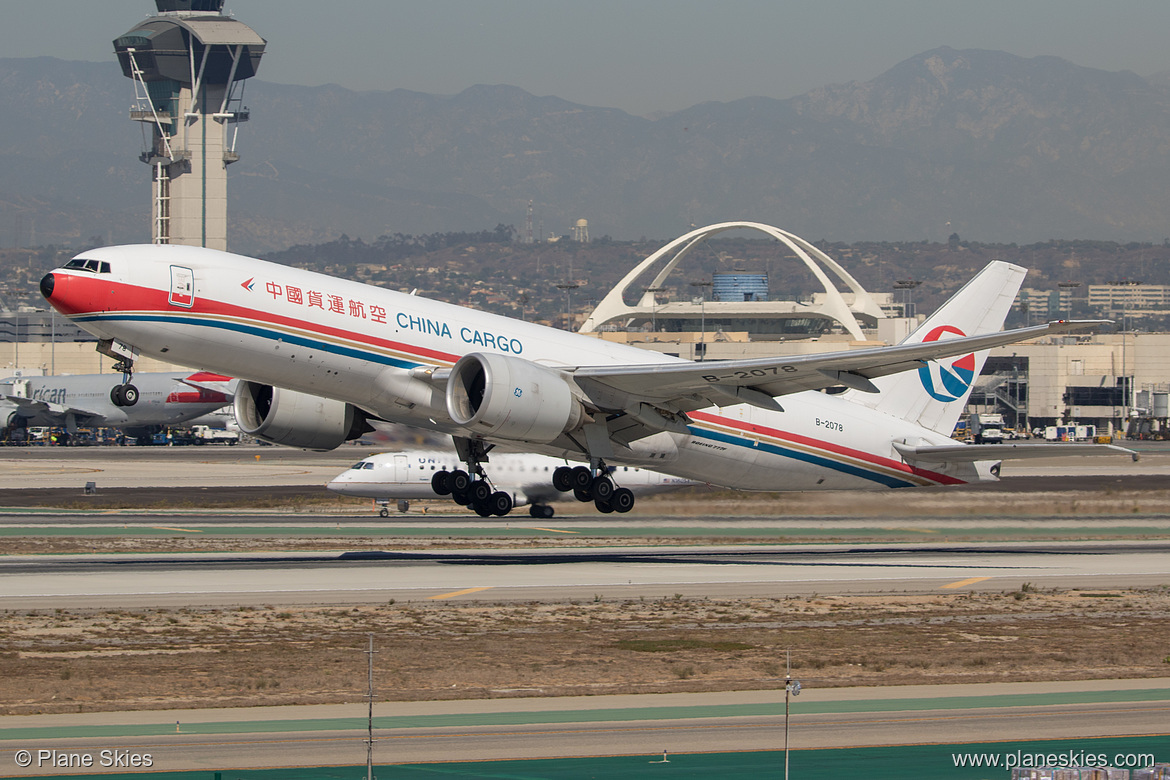 China Cargo Airlines Boeing 777F B-2078 at Los Angeles International Airport (KLAX/LAX)