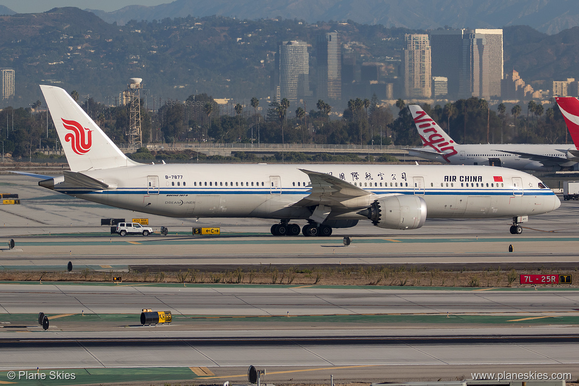 Air China Boeing 787-9 B-7877 at Los Angeles International Airport (KLAX/LAX) Air China Boeing 787-9 B-7877 at Los Angeles International Airport (KLAX/LAX)