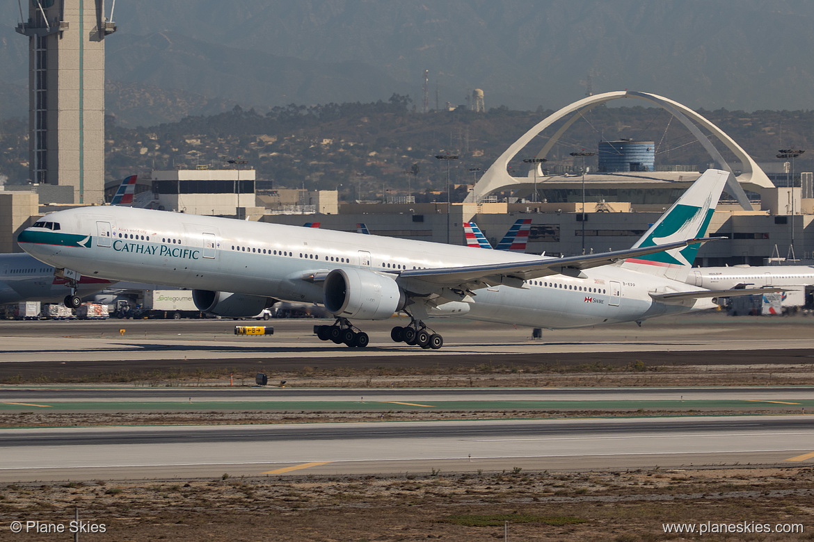 Cathay Pacific Boeing 777-300ER B-KPP at Los Angeles International Airport (KLAX/LAX)