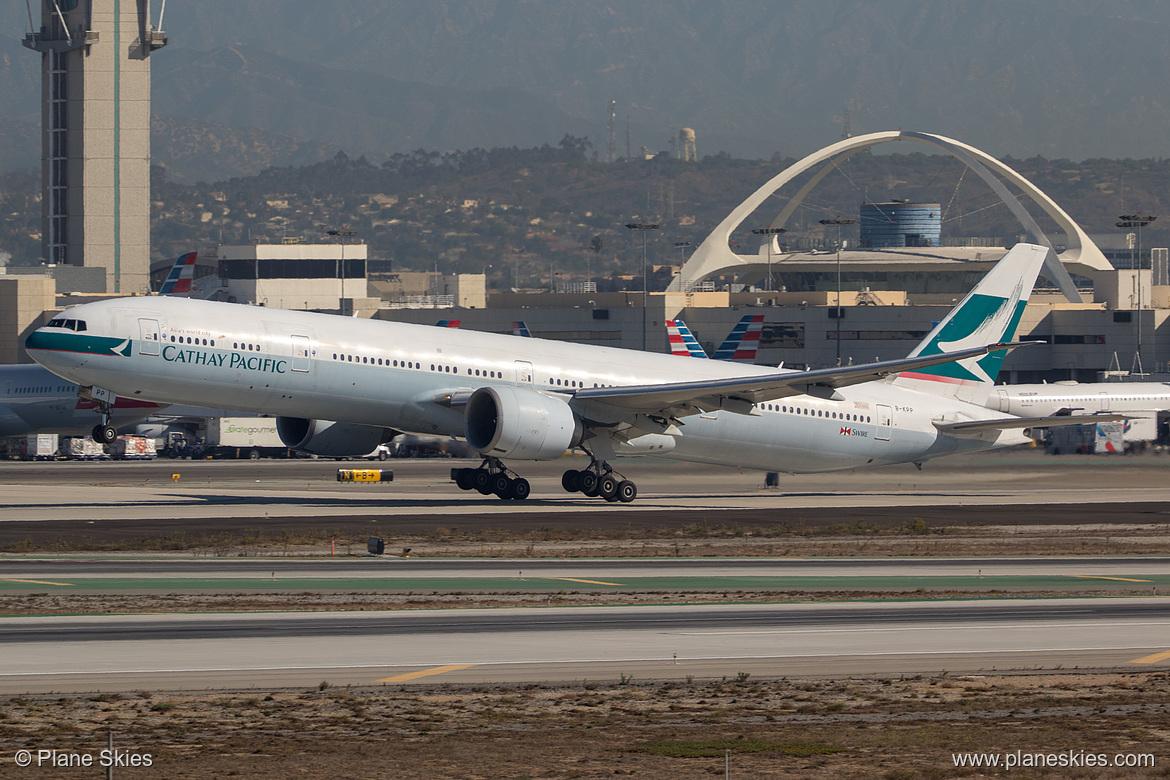 Cathay Pacific Boeing 777-300ER B-KPP at Los Angeles International Airport (KLAX/LAX) Cathay Pacific Boeing 777-300ER B-KPP at Los Angeles International Airport (KLAX/LAX)