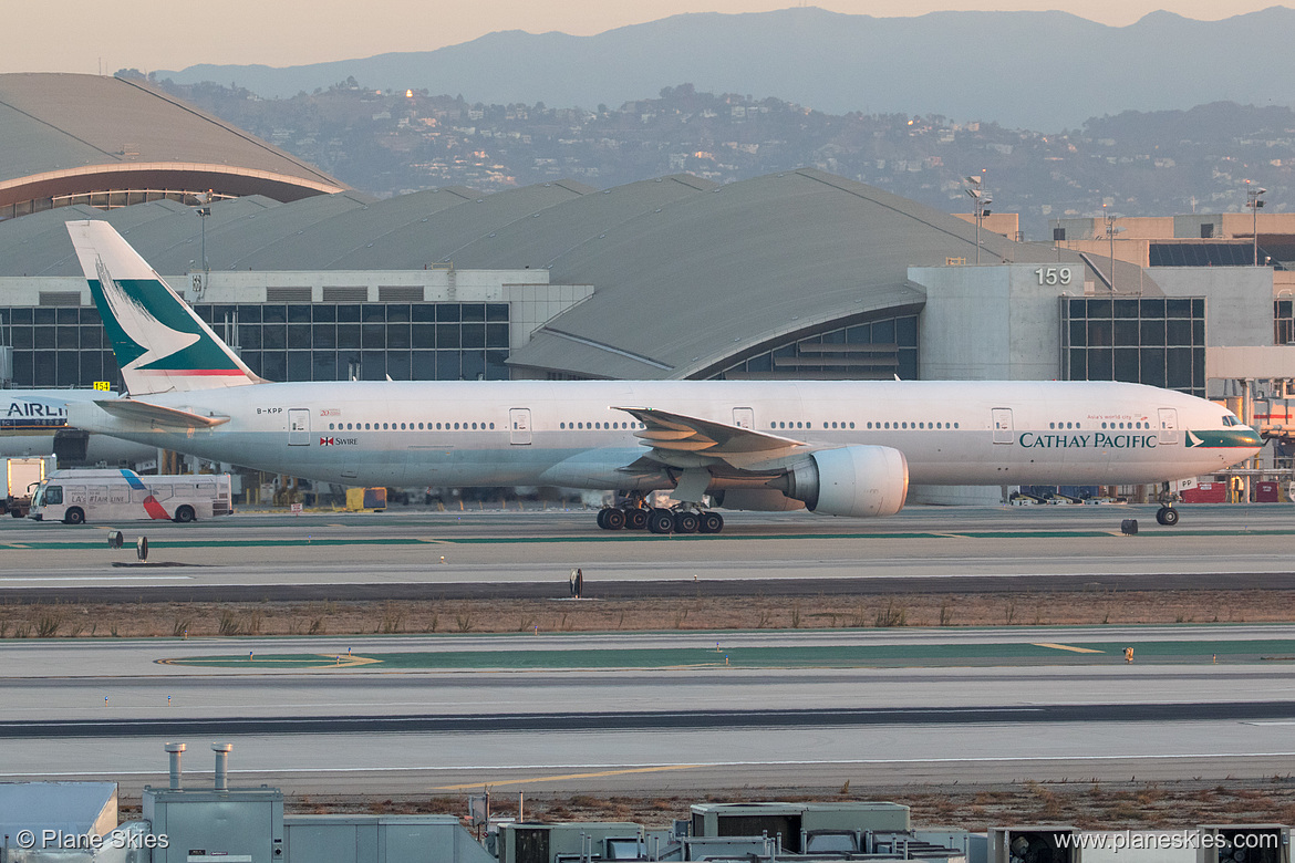 Cathay Pacific Boeing 777-300ER B-KPP at Los Angeles International Airport (KLAX/LAX) Cathay Pacific Boeing 777-300ER B-KPP at Los Angeles International Airport (KLAX/LAX)