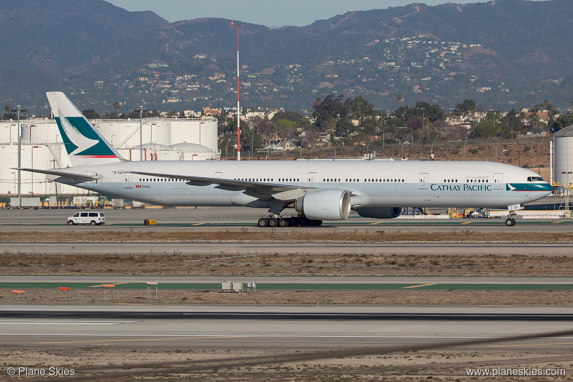 Cathay Pacific Boeing 777-300ER B-KQI at Los Angeles International Airport (KLAX/LAX)