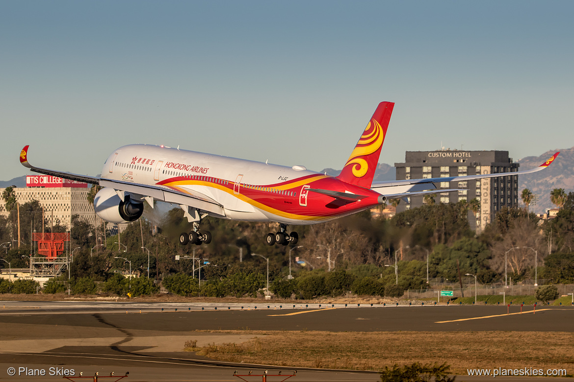 Hong Kong Airlines Airbus A350-900 B-LGC at Los Angeles International Airport (KLAX/LAX)