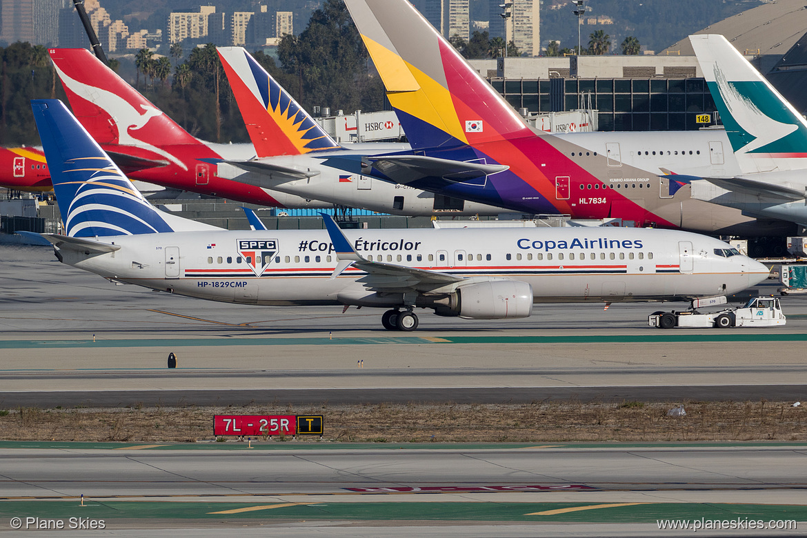 Copa Airlines Boeing 737-800 HP-1829CMP at Los Angeles International Airport (KLAX/LAX)