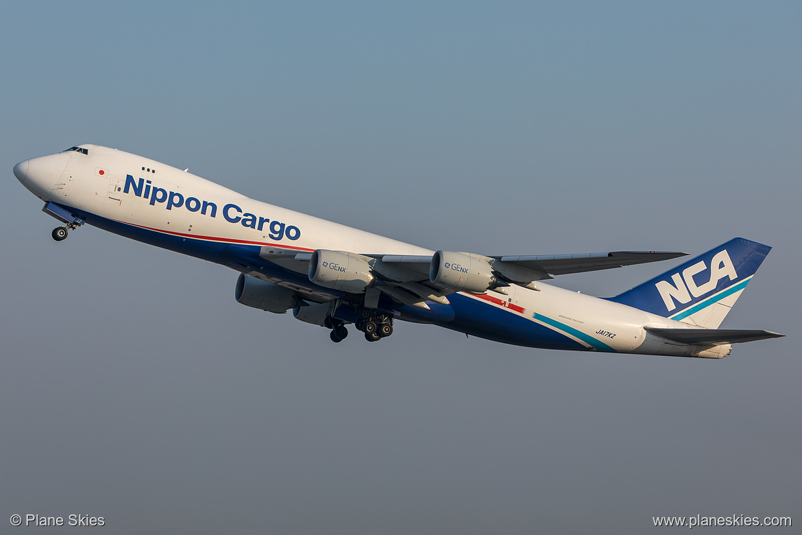 Nippon Cargo Airlines Boeing 747-8F JA17KZ at Los Angeles International Airport (KLAX/LAX)