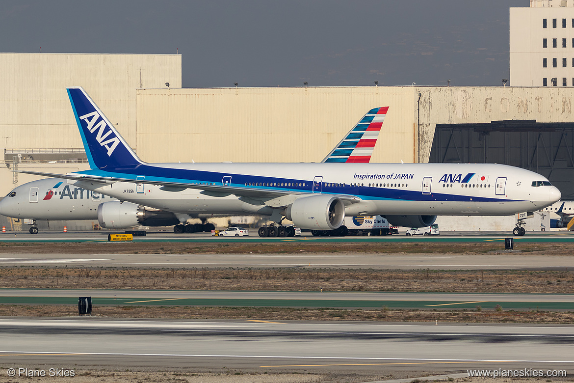 All Nippon Airways Boeing 777-300ER JA735A at Los Angeles International Airport (KLAX/LAX)