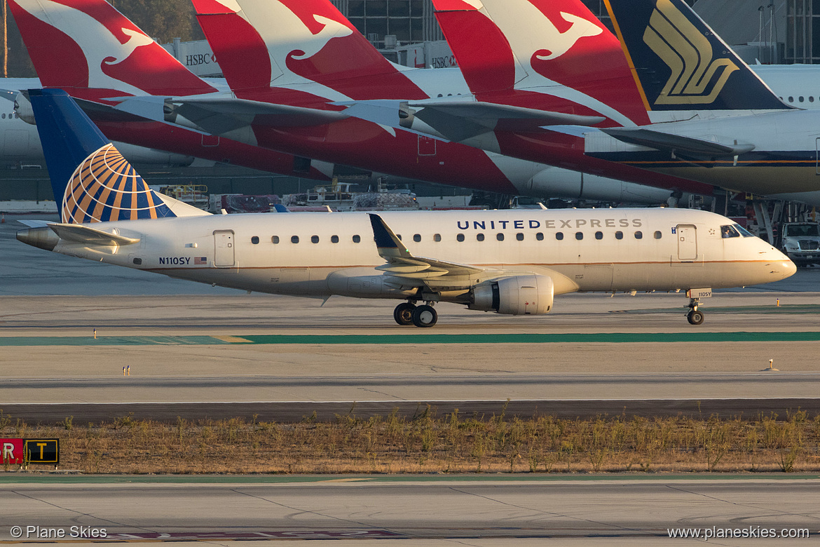 SkyWest Airlines Embraer ERJ-175 N110SY at Los Angeles International Airport (KLAX/LAX) SkyWest Airlines Embraer ERJ-175 N110SY at Los Angeles International Airport (KLAX/LAX)