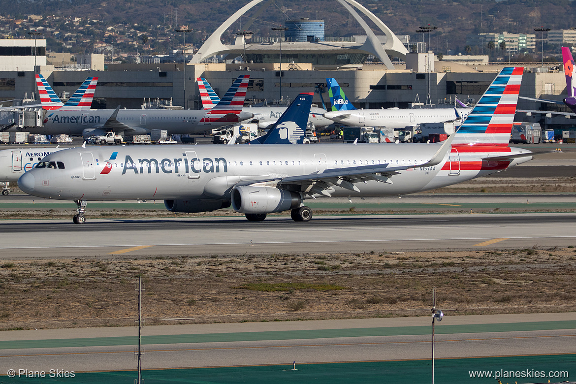 American Airlines Airbus A321-200 N157AA at Los Angeles International Airport (KLAX/LAX)