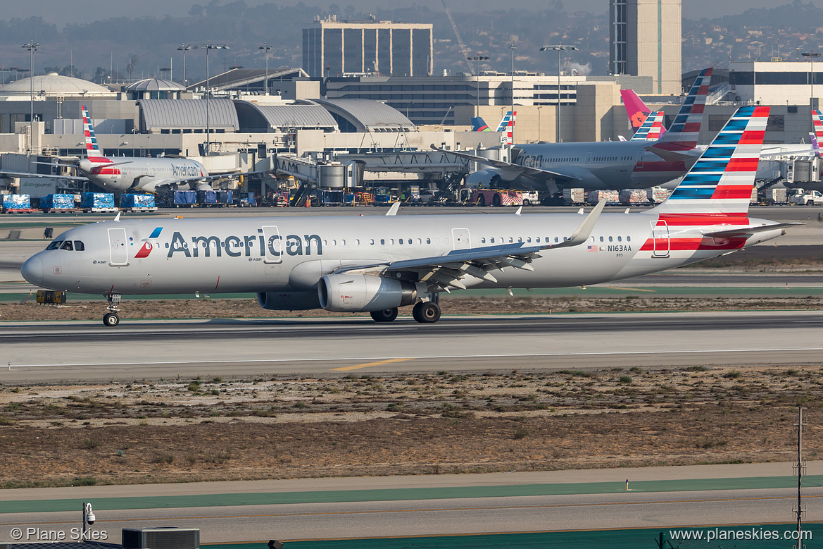 American Airlines Airbus A321-200 N163AA at Los Angeles International Airport (KLAX/LAX) American Airlines Airbus A321-200 N163AA at Los Angeles International Airport (KLAX/LAX)