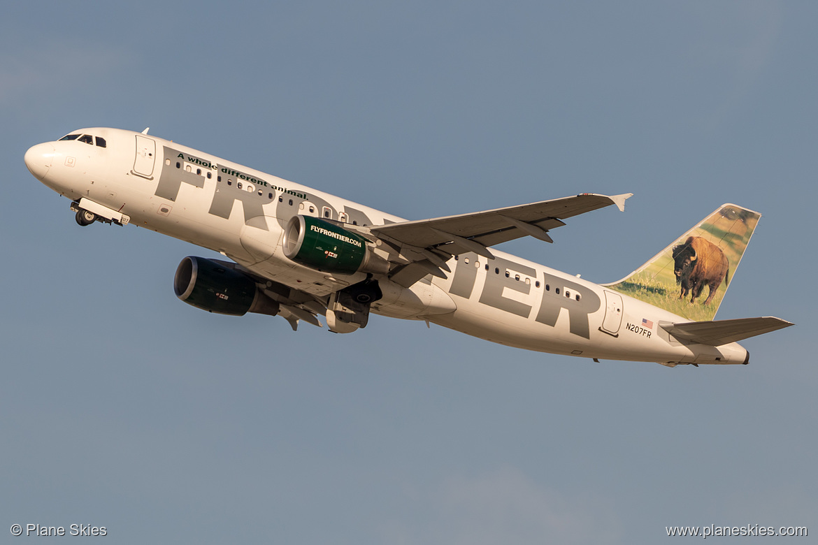 Frontier Airlines Airbus A320-200 N207FR at Los Angeles International Airport (KLAX/LAX) Frontier Airlines Airbus A320-200 N207FR at Los Angeles International Airport (KLAX/LAX)