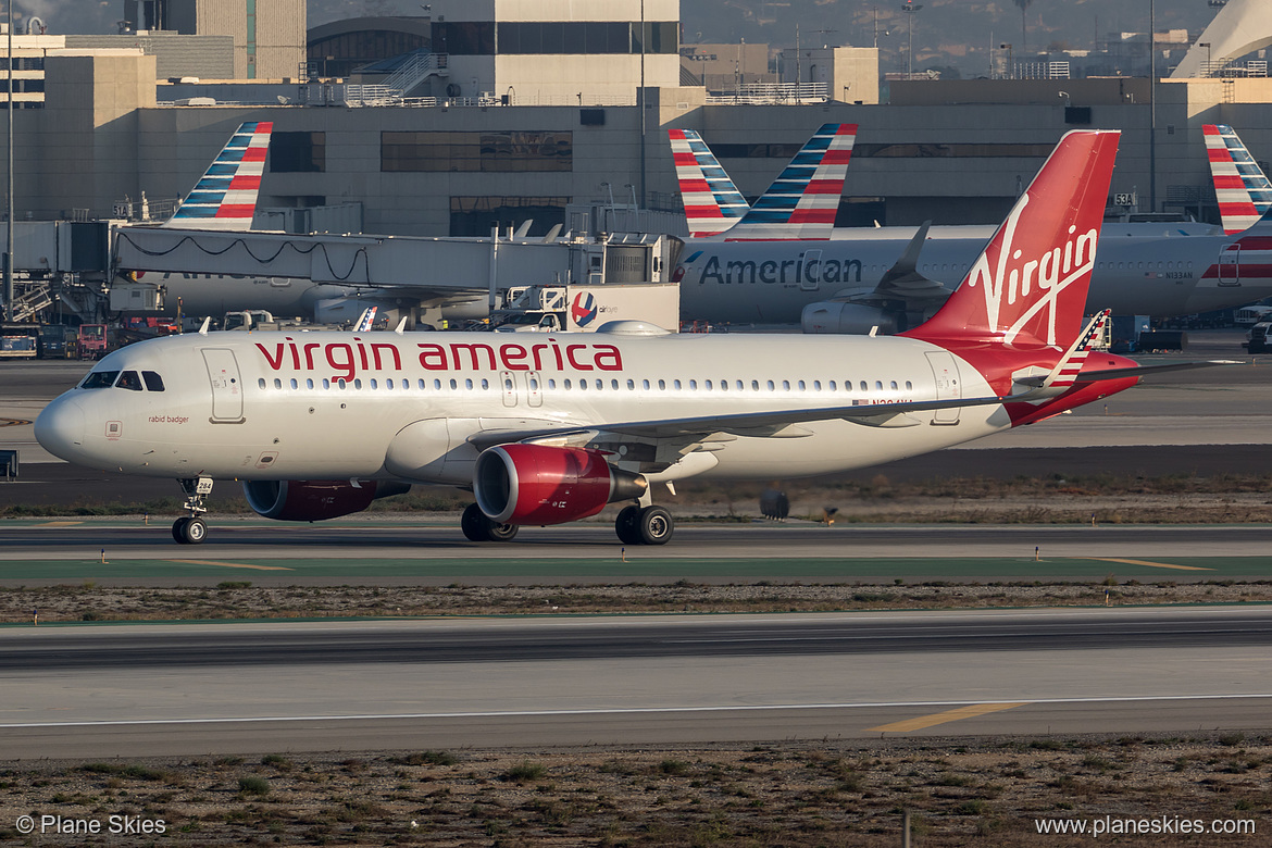 Virgin America Airbus A320-200 N284VA at Los Angeles International Airport (KLAX/LAX)