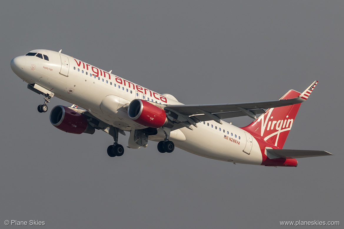 Virgin America Airbus A320-200 N286VA at Los Angeles International Airport (KLAX/LAX) Virgin America Airbus A320-200 N286VA at Los Angeles International Airport (KLAX/LAX)