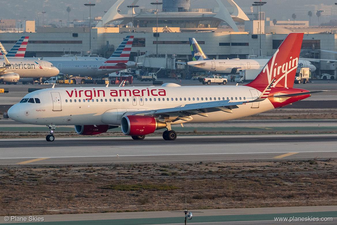 Virgin America Airbus A320-200 N286VA at Los Angeles International Airport (KLAX/LAX)