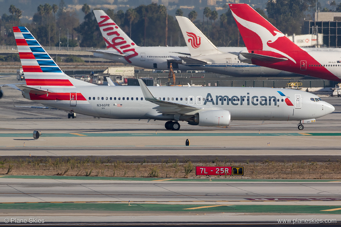 American Airlines Boeing 737-800 N346PR at Los Angeles International Airport (KLAX/LAX) American Airlines Boeing 737-800 N346PR at Los Angeles International Airport (KLAX/LAX)