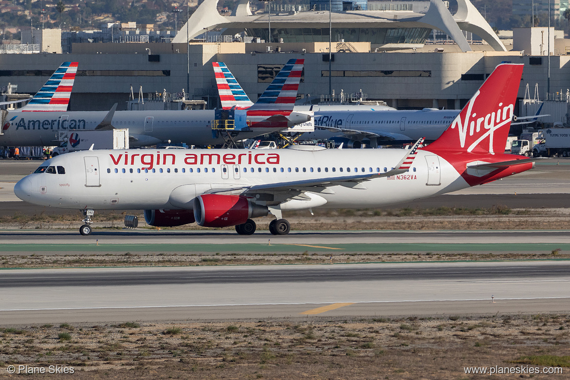 Virgin America Airbus A320-200 N362VA at Los Angeles International Airport (KLAX/LAX)