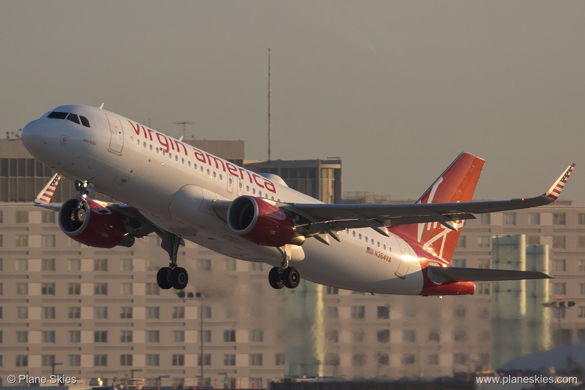 Virgin America Airbus A320-200 N364VA at Los Angeles International Airport (KLAX/LAX)