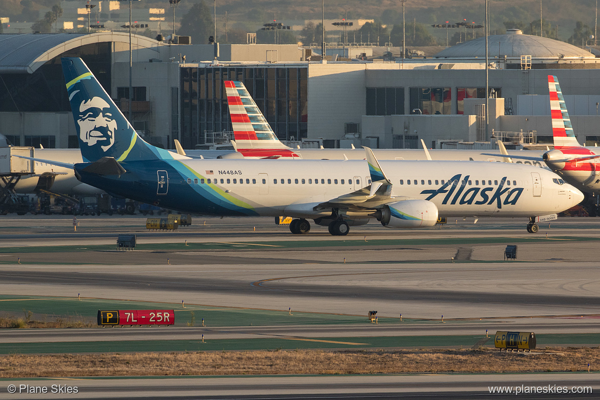 Alaska Airlines Boeing 737-900ER N448AS at Los Angeles International Airport (KLAX/LAX) Alaska Airlines Boeing 737-900ER N448AS at Los Angeles International Airport (KLAX/LAX)