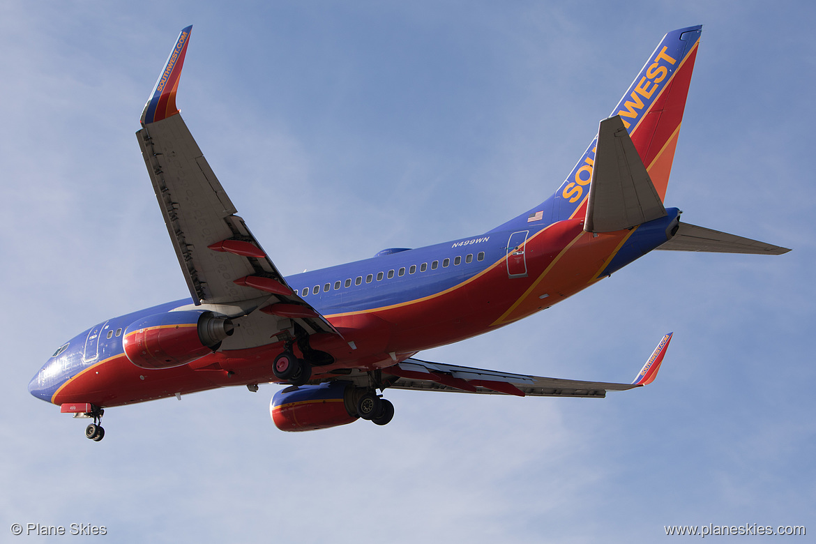 Southwest Airlines Boeing 737-700 N499WN at Los Angeles International Airport (KLAX/LAX) Southwest Airlines Boeing 737-700 N499WN at Los Angeles International Airport (KLAX/LAX)