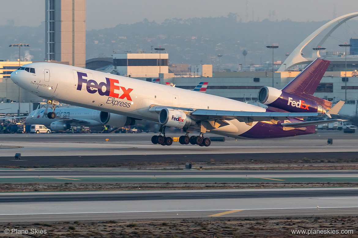 FedEx McDonnell Douglas MD-11F N522FE at Los Angeles International Airport (KLAX/LAX)