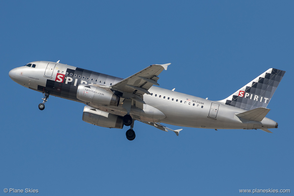 Spirit Airlines Airbus A319-100 N526NK at Los Angeles International Airport (KLAX/LAX)