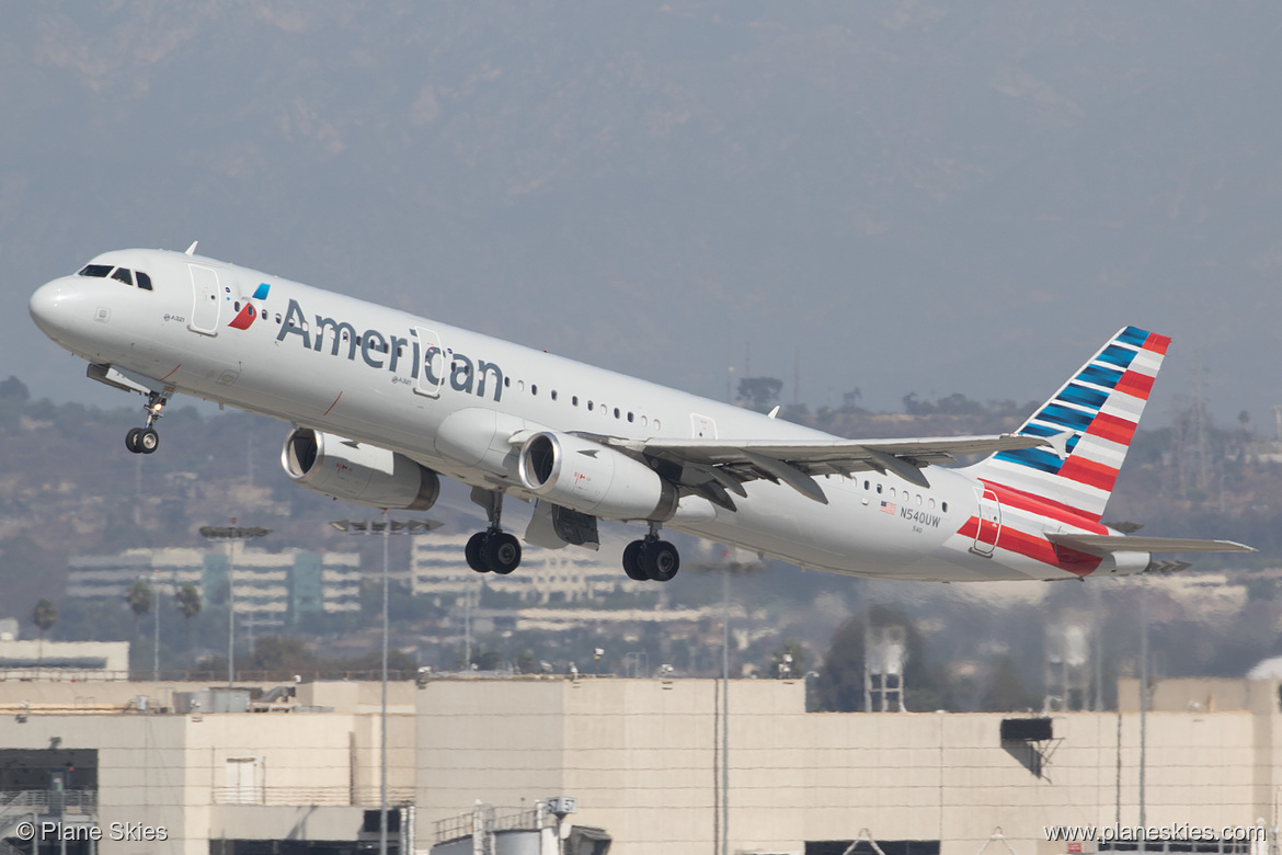 American Airlines Airbus A321-200 N540UW at Los Angeles International Airport (KLAX/LAX)