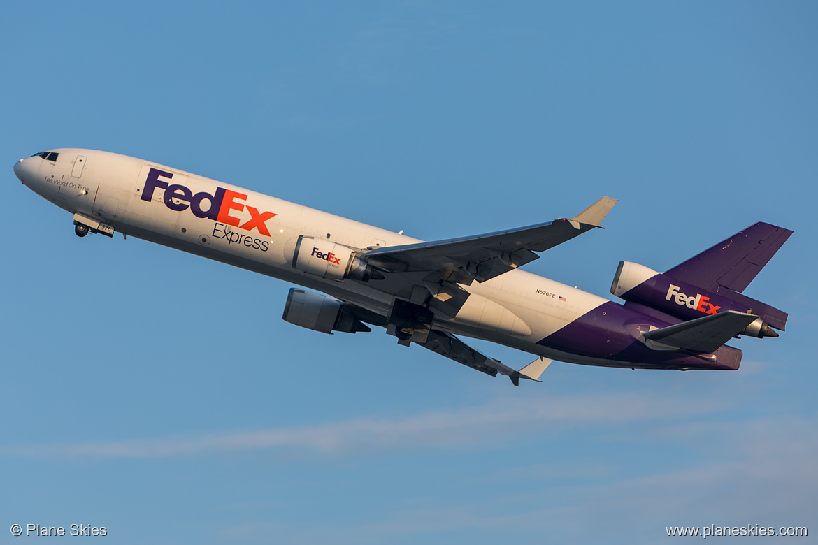 FedEx McDonnell Douglas MD-11F N576FE at Los Angeles International Airport (KLAX/LAX) FedEx McDonnell Douglas MD-11F N576FE at Los Angeles International Airport (KLAX/LAX)