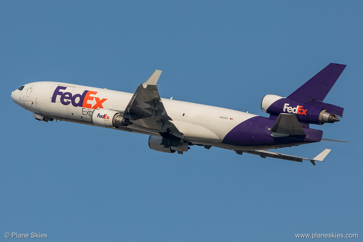 FedEx McDonnell Douglas MD-11F N593FE at Los Angeles International Airport (KLAX/LAX)