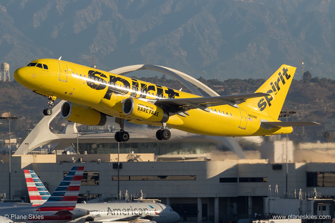 Spirit Airlines Airbus A320-200 N601NK at Los Angeles International Airport (KLAX/LAX)
