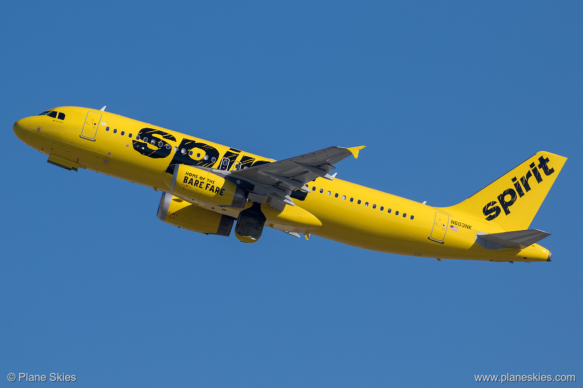 Spirit Airlines Airbus A320-200 N603NK at Los Angeles International Airport (KLAX/LAX)