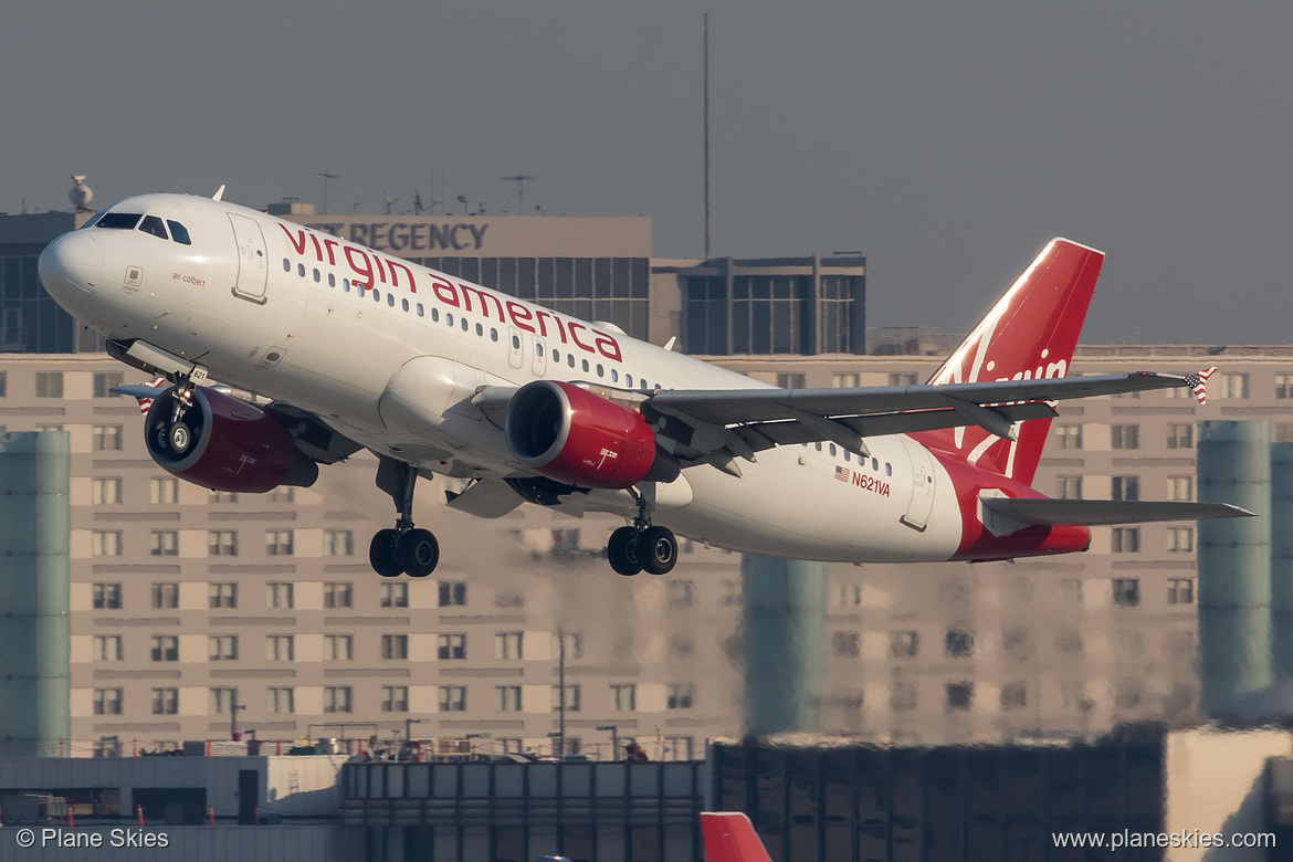 Virgin America Airbus A320-200 N621VA at Los Angeles International Airport (KLAX/LAX) Virgin America Airbus A320-200 N621VA at Los Angeles International Airport (KLAX/LAX)