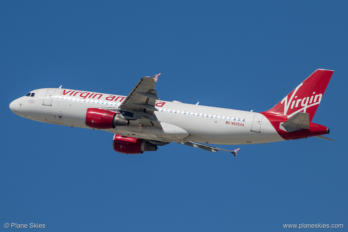 Virgin America Airbus A320-200 N625VA at Los Angeles International Airport (KLAX/LAX)