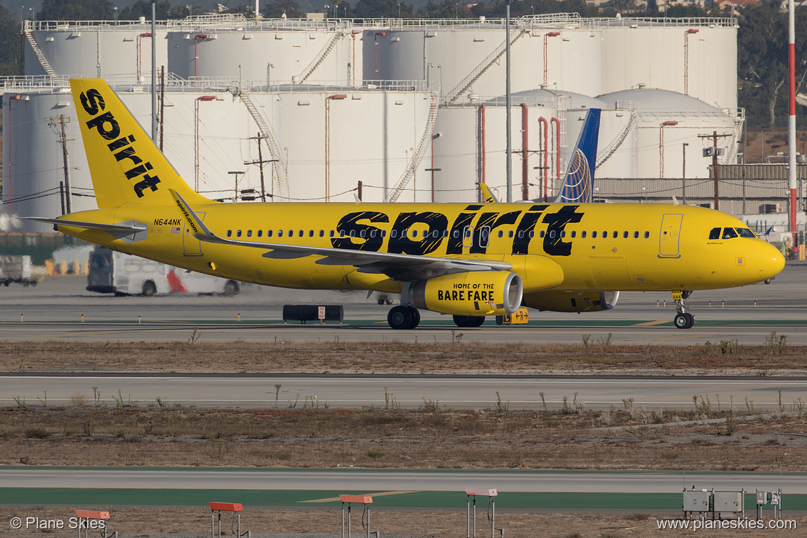 Spirit Airlines Airbus A320-200 N644NK at Los Angeles International Airport (KLAX/LAX) Spirit Airlines Airbus A320-200 N644NK at Los Angeles International Airport (KLAX/LAX)