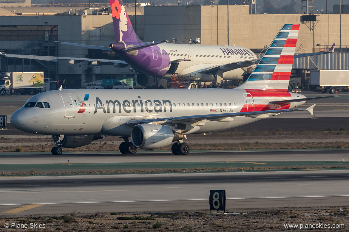 American Airlines Airbus A319-100 N766US at Los Angeles International Airport (KLAX/LAX) American Airlines Airbus A319-100 N766US at Los Angeles International Airport (KLAX/LAX)